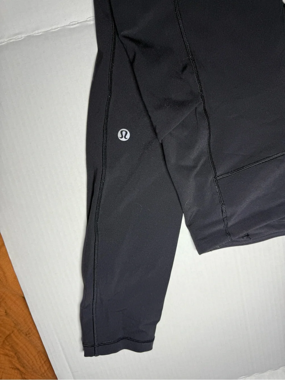 Lululemon Black Base Pace Leggings with Pockets 28